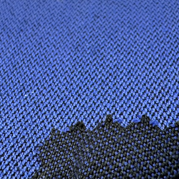 Ткань костюмная, цвет - двусторонний: Синий, Чёрный