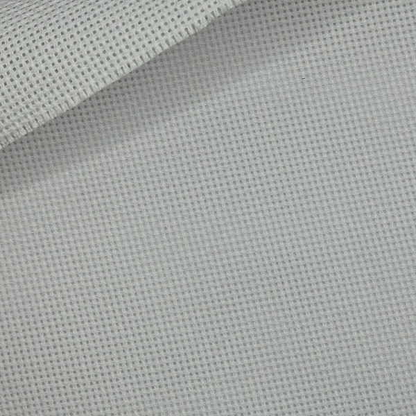 Полиэфир костюмный, цвет - Белый